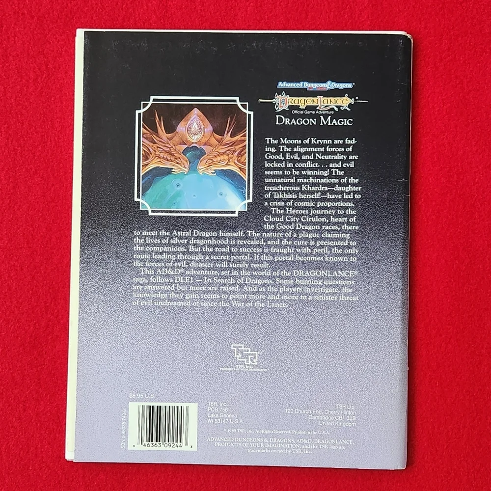 Dragonlance Advanced Dungeons & Dragons Module Adventure Set 1989 - Picture 5 of 14